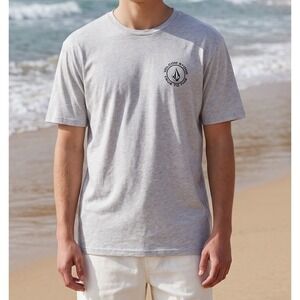 Volcom Shirt Mens XL Gray Stone True To This Graphic Tee Skate Surf Logo Tagless